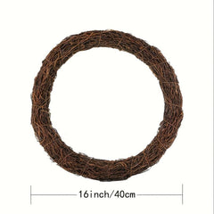 16 Inch Grapevine Wreath Natural Vine Wreath DIY Hoop Frame Base