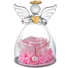 Angel Glass Preserved Rose Birthday Gift for Woman