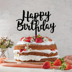 Happy Birthday Acrylic Cake Topper 1 3mm Thickness