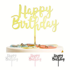 Happy Birthday Acrylic Cake Topper 1 3mm Thickness