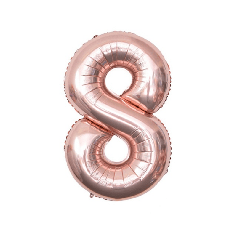 32 Inch Rose Gold Number Balloon 0-9 Birthday Anniversary Party Decoration