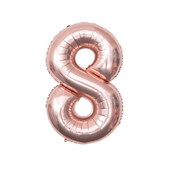 32 Inch Rose Gold Number Balloon 0-9 Birthday Anniversary Party Decoration