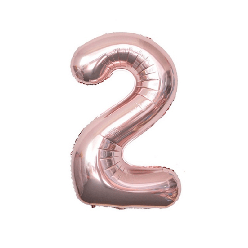 32 Inch Rose Gold Number Balloon 0-9 Birthday Anniversary Party Decoration
