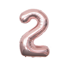 32 Inch Rose Gold Number Balloon 0-9 Birthday Anniversary Party Decoration