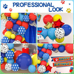150pcs Paw Print Balloon Garland Kit for Puppy Birthday