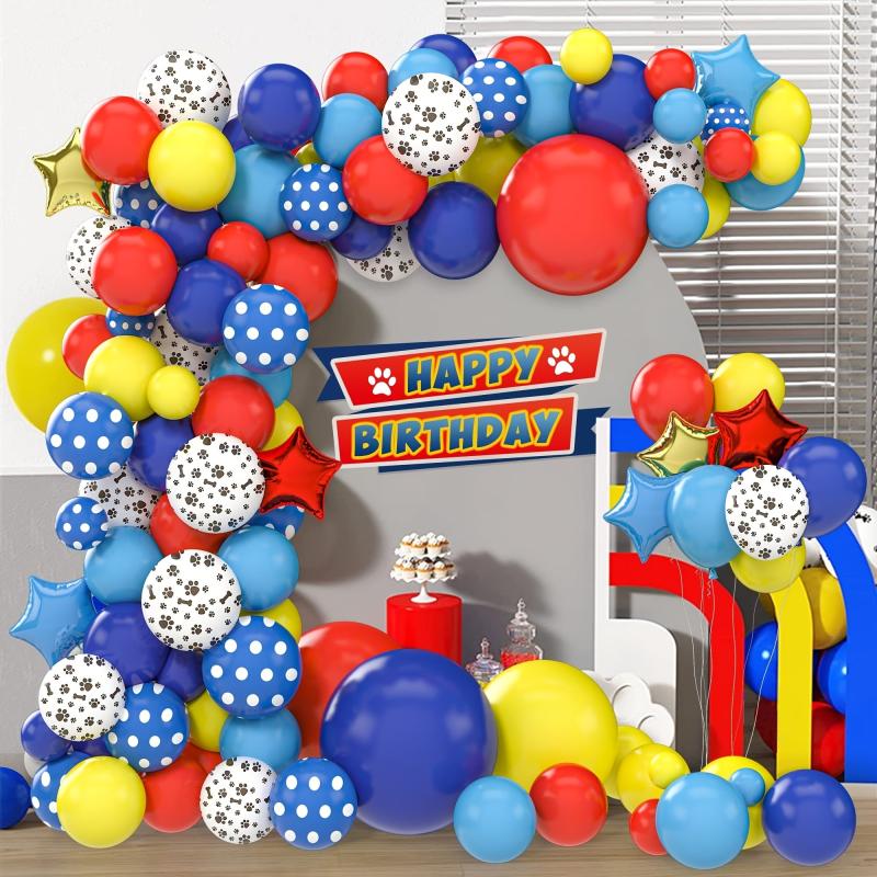 150pcs Paw Print Balloon Garland Kit for Puppy Birthday