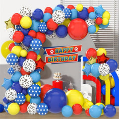 150pcs Paw Print Balloon Garland Kit for Puppy Birthday
