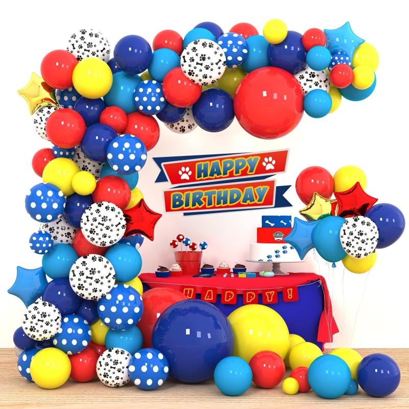 150pcs Paw Print Balloon Garland Kit for Puppy Birthday