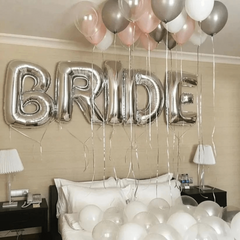 Rose Gold Silvery Bride To Be Balloon Wedding Decorations
