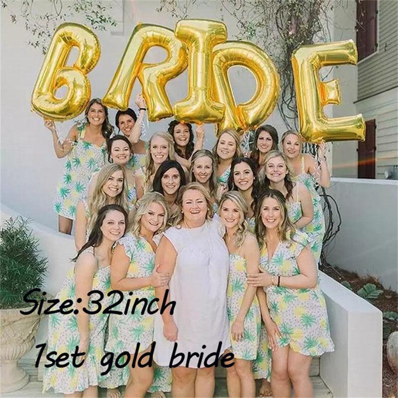 Rose Gold Silvery Bride To Be Balloon Wedding Decorations