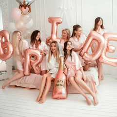 Rose Gold Silvery Bride To Be Balloon Wedding Decorations