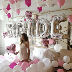 Rose Gold Silvery Bride To Be Balloon Wedding Decorations