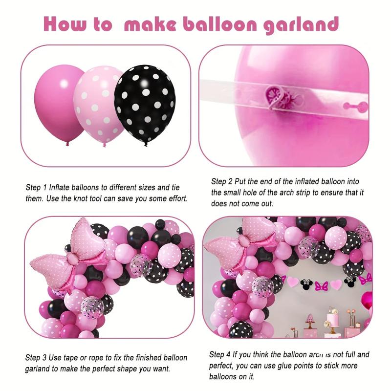 Mouse Balloon Garland Kit for Cartoon Birthday Party