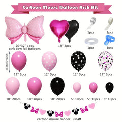 Mouse Balloon Garland Kit for Cartoon Birthday Party