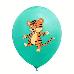 24pcs Jungle Animal Latex Balloon Set Birthday Party Decoration
