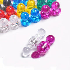 10pcs Mixed Strong Magnetic Transparent Mini Small Thumbtack 11 17mm