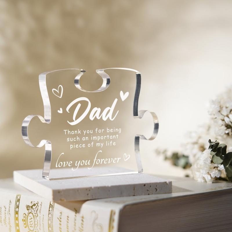 Acrylic Thank You Puzzle Plaque Appreciation Desk Decor