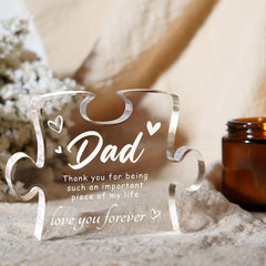 Acrylic Thank You Puzzle Plaque Appreciation Desk Decor