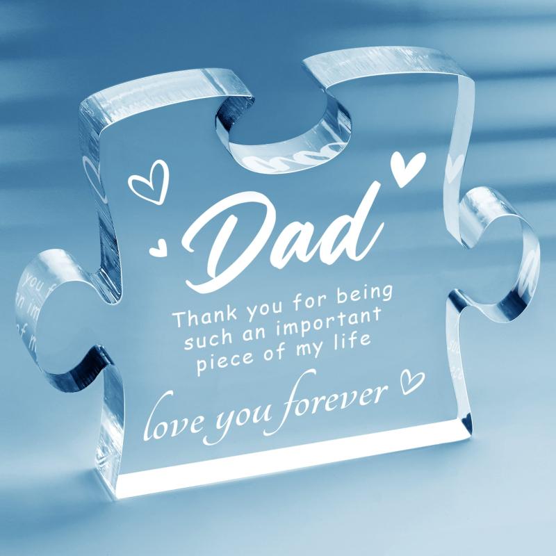 Acrylic Thank You Puzzle Plaque Appreciation Desk Decor