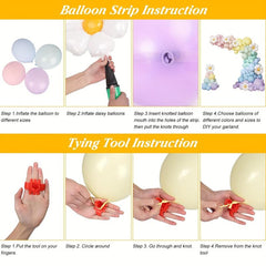 189pcs Daisy Balloon Garland Arch Set Pastel Party Decoration