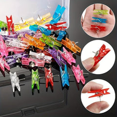 30pcs Push Pin Clips for Bulletin Boards Photos Notes Crafts