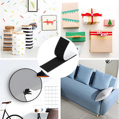 10pcs Reclosable Hook Loop Strips Tape Waterproof Indoor Outdoor Use