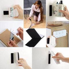 10pcs Reclosable Hook Loop Strips Tape Waterproof Indoor Outdoor Use