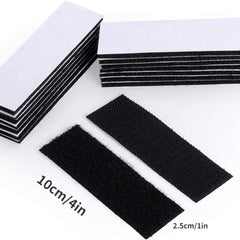10pcs Reclosable Hook Loop Strips Tape Waterproof Indoor Outdoor Use