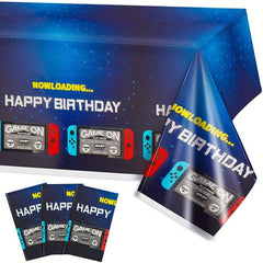 Disposable Plastic Tablecloth Game On Birthday Party Decor