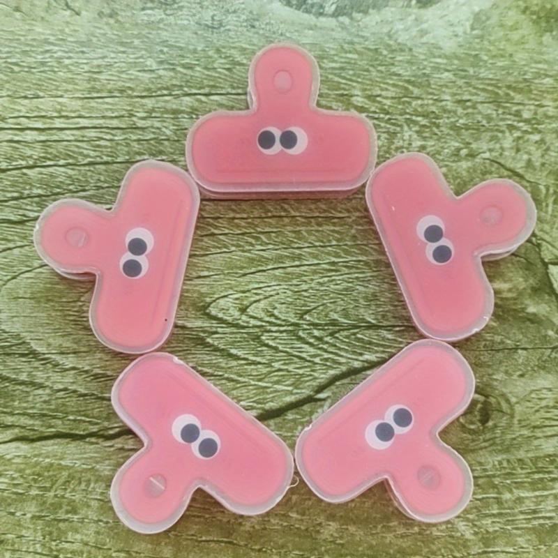 5pcs Long Tail Clips Acrylic Binder Clip Photo Holder Tickets Organizer