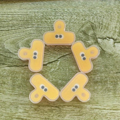 5pcs Long Tail Clips Acrylic Binder Clip Photo Holder Tickets Organizer
