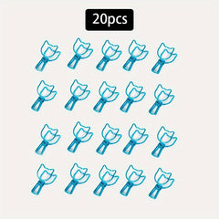 20pcs Creative 1 2mm Small Fish Tail Clip Colorful Styling Spot