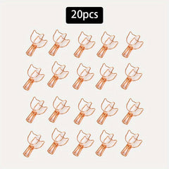20pcs Creative 1 2mm Small Fish Tail Clip Colorful Styling Spot