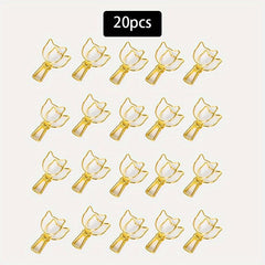 20pcs Creative 1 2mm Small Fish Tail Clip Colorful Styling Spot
