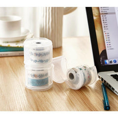 Office Round Portable Small Paper Tape Cutter Set