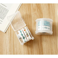 Office Round Portable Small Paper Tape Cutter Set