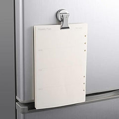 6pcs Magnetic Clips For Refrigerator & Whiteboard Stainless Steel