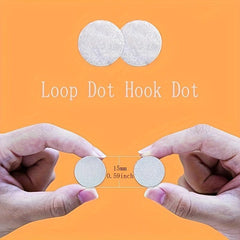 Self Adhesive Dots 400 Pcs 1 Diameter Sticky Back Hook And Loop Coins