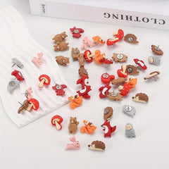 30 Pcs Animal Push Pins for Photos Wall Cork Boards - Home Office Decoration