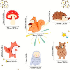 30 Pcs Animal Push Pins for Photos Wall Cork Boards - Home Office Decoration