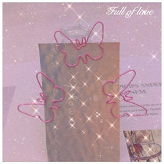 15pcs Mix Metal Butterfly Bookmarks Paper Clips for Office School Stationery