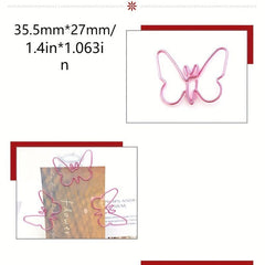 15pcs Mix Metal Butterfly Bookmarks Paper Clips for Office School Stationery