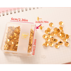 Rose Golden Metal Pushpin Office School Supplies