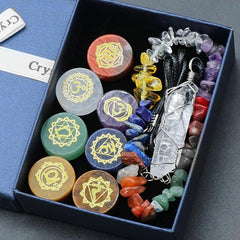 7pcs 9pcs Natural Crystal Gemstone Energy Chakra Reiki Healing Stones