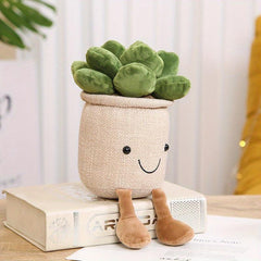 Smiling Face Succulent Plant Dolls Home Office Ornaments