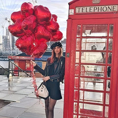 10pcs Red Heart Shaped Balloons 45 72 Cm for Baby Shower Wedding Valentine