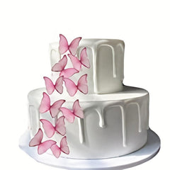 48 Edible Wafer Paper Butterflies for Cake & Cupcake Decoration