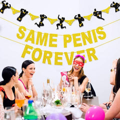 2pcs Rose Golden Bachelorette Party Banner Hen Party Decor