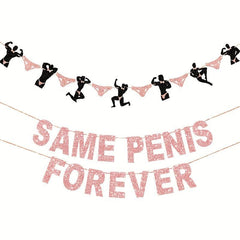 2pcs Rose Golden Bachelorette Party Banner Hen Party Decor