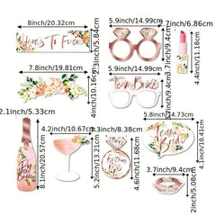 20pcs Team Bride Wedding Props Glasses Bachelorette Party Decor